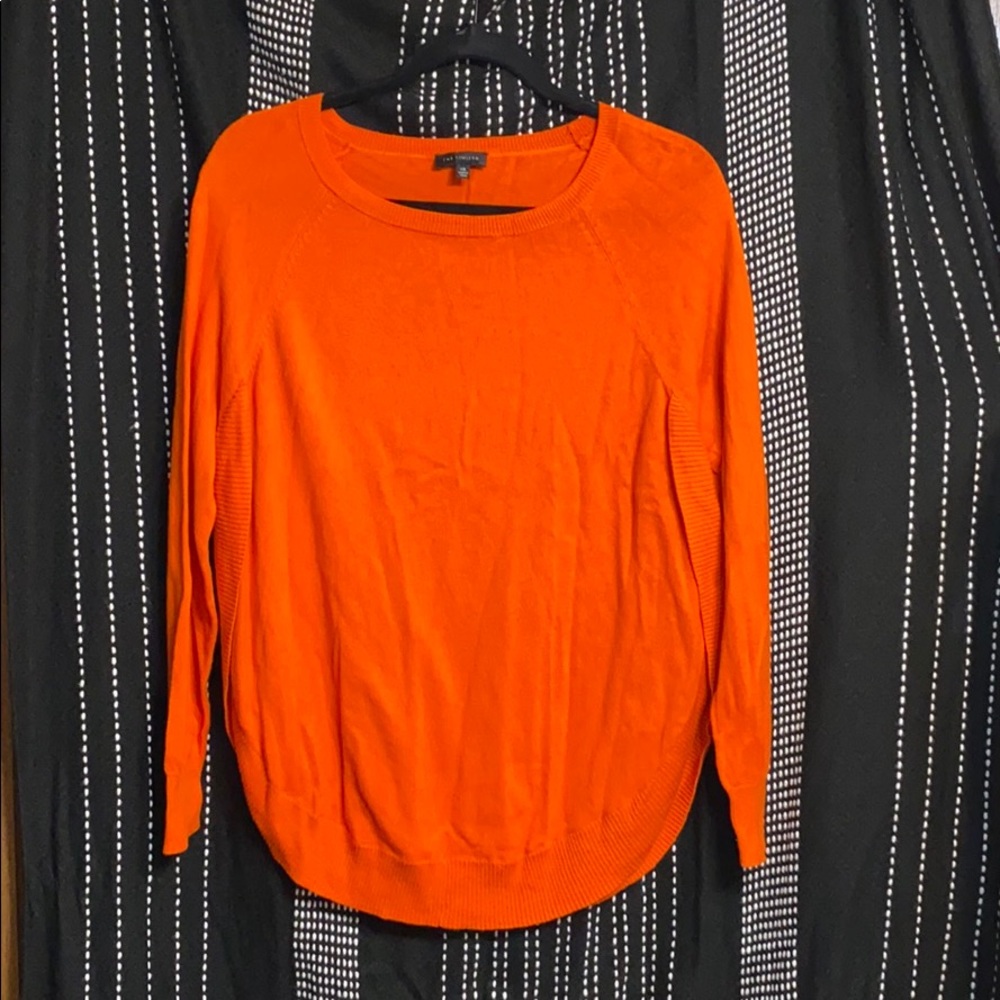 The Limited Orange Split Hem Sweater